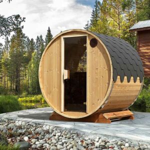 1.6m Fasssauna Mini für 3 Personen. – Bild 6