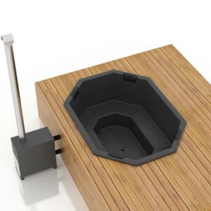 Einbau Hottub / Badefass 9 Pers. für Terrasse aus GFK 2,4×1,8m – Bild 2