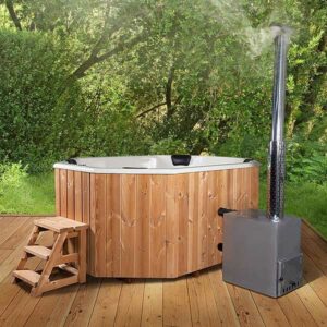 Hottub für 9 Pers. 2.4x1.8m mit GFK Einsatz – Bild 2