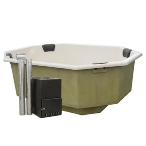 Einbau Hottub / Badefass 9 Pers. für Terrasse aus GFK 2,4×1,8m – Bild 3
