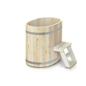 Eisbad aus Holz für 2 Personen – Bild 2