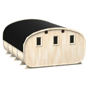 Fasssauna OVAL groß für 6 Personen – Bild 7