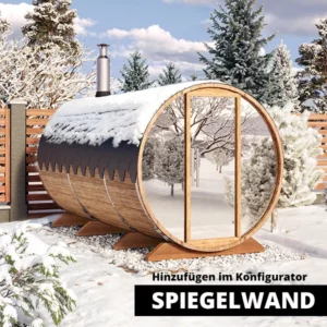 4m Fasssauna für 8 Pers. mit Vorraum. – Bild 4